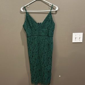 Deep Green ASTR Lace Dress Sz M